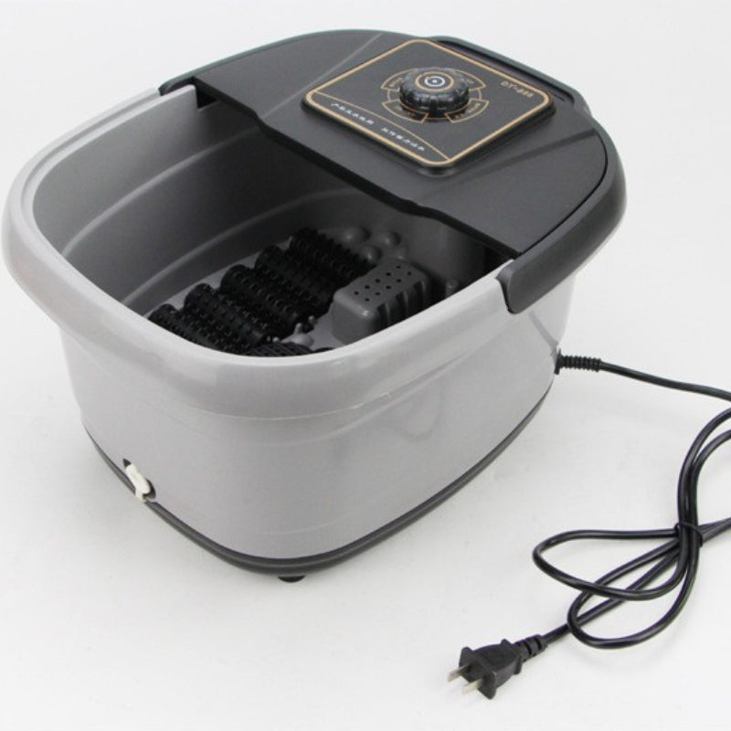 Heated Foot Bath Tub: Automatic Massager & Temp Control