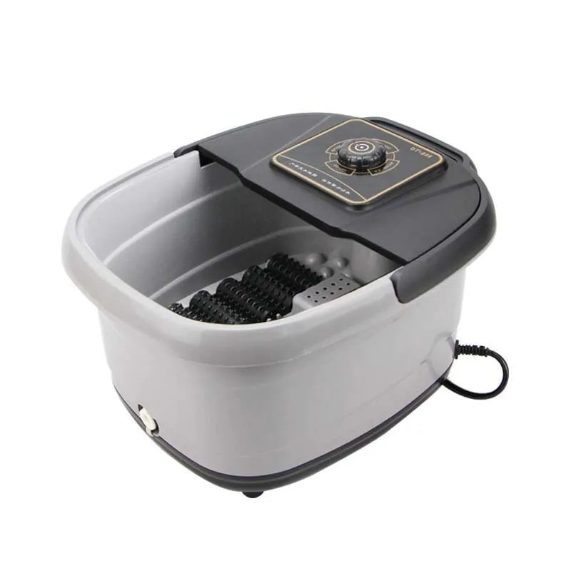 Heated Foot Bath Tub: Automatic Massager & Temp Control