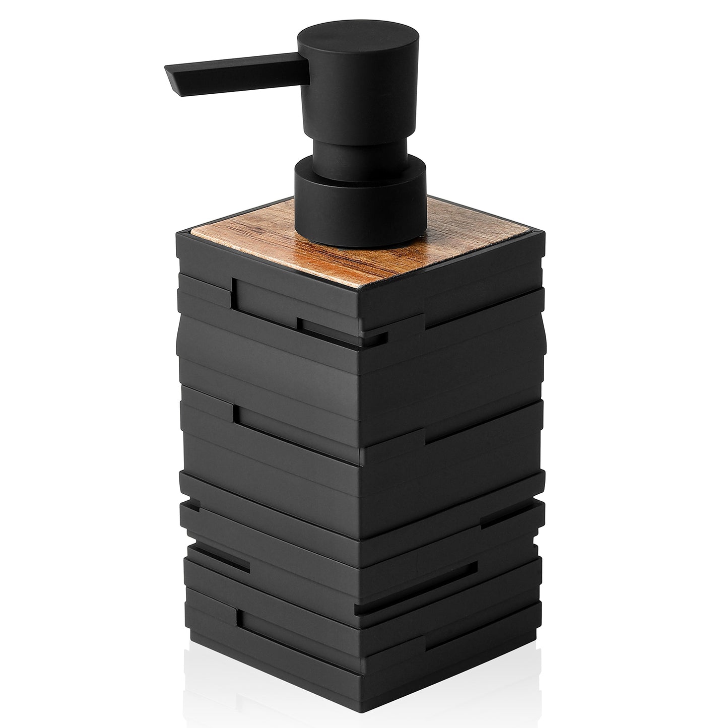 Square Matte Black Soap Dispenser for Kitchen & Bathroom