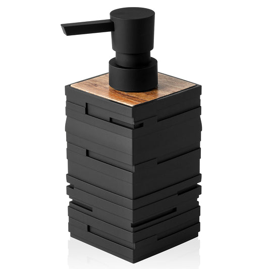 Square Matte Black Soap Dispenser for Kitchen & Bathroom