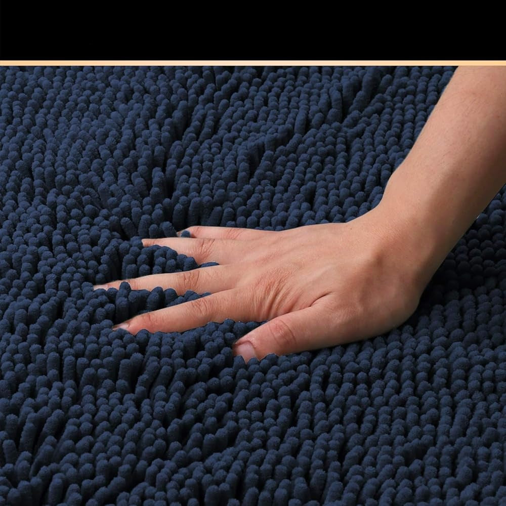 Luxury Microfiber Bath Mat - Non Slip, Quick Dry, Machine Washable