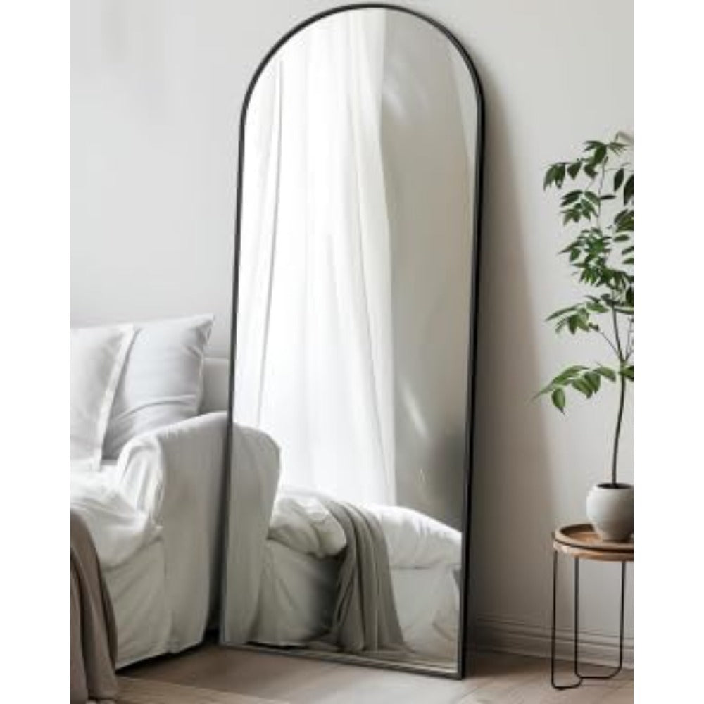 Full Length Arch Mirror 58x19 - Elegant Floor Standing Design