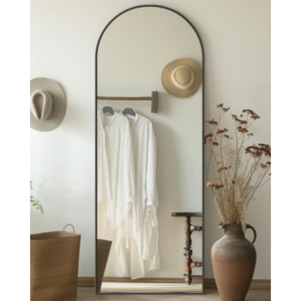Full Length Arch Mirror 58x19 - Elegant Floor Standing Design