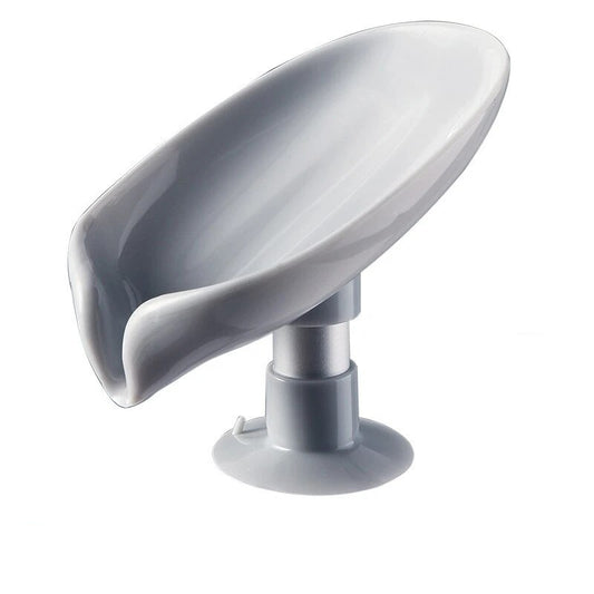 Leaf Shape Soap Box with Suction Cup - 2pcs Drain Holder