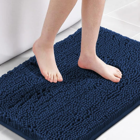 Luxury Microfiber Bath Mat - Non Slip, Quick Dry, Machine Washable