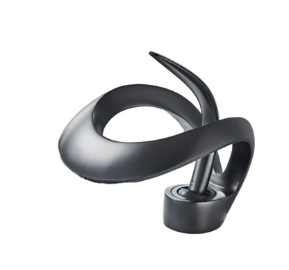 Black Brass Bathroom Waterfall Sink Faucet