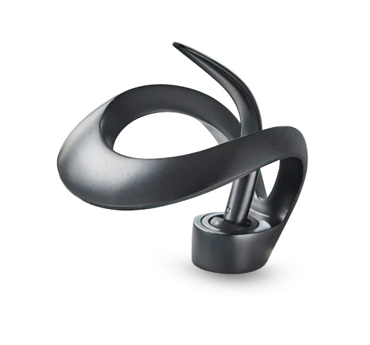 Black Brass Waterfall Sink Faucet | Modern Bathroom Fixture