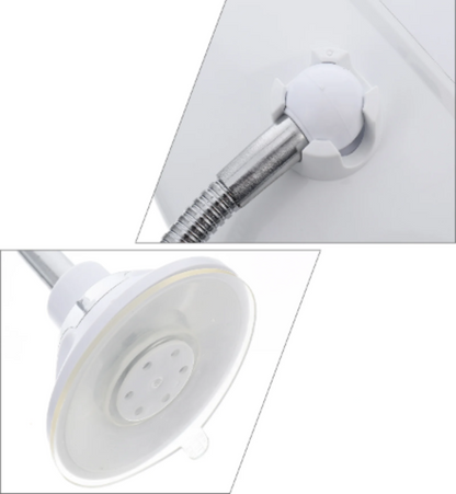New LED Makeup Mirror with 360° rotation: Magnifying and Suction cup