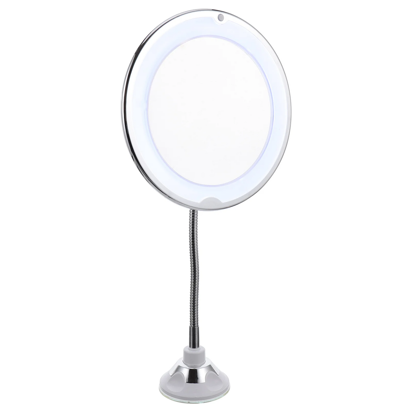 New LED Makeup Mirror with 360° rotation: Magnifying and Suction cup